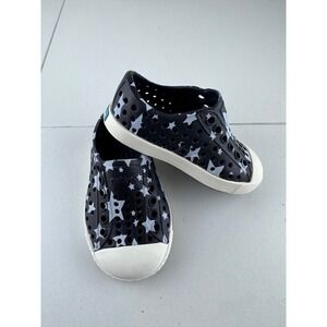 Kids Native Jefferson Shoes Star Pattern Slip On Water Shoes‎ Size C4 Waterproof